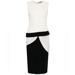 Alexander McQueen Strapless Black and White Dress